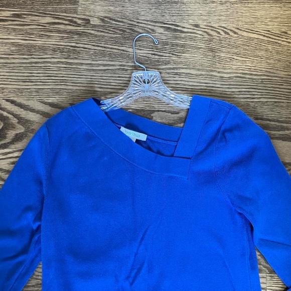 Long sleeve sweater, asymmetrical, neckline, size L - Picture 3 of 7